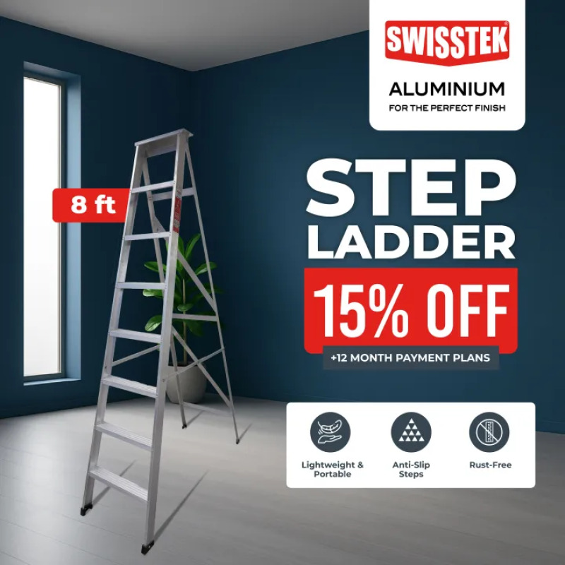 Swisstek Step Ladder 8ft